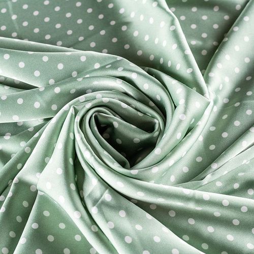 Шелк синтетический К33-354 магия мяты принтованный