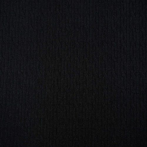 Трикотаж 056-10486 черный однотонный