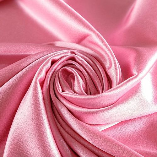 Кади креп-атлас 001-06640 розовый однотонный