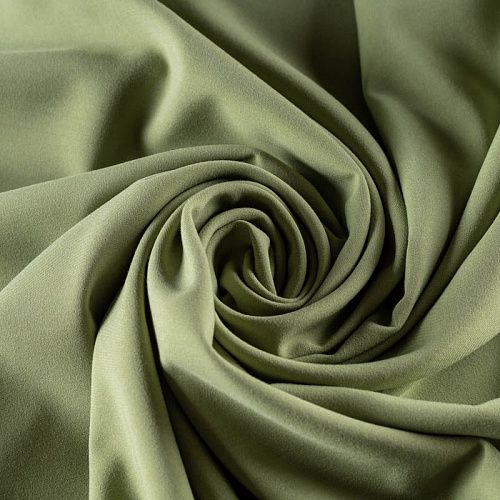 Ткань костюмно-плательная К33-349 оливковый однотонный