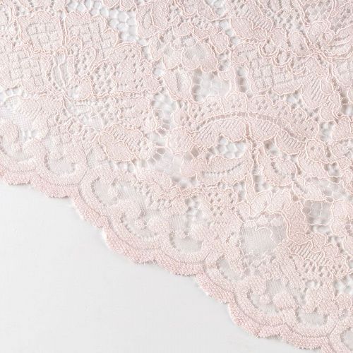 Гипюр К33-510 пудрово-розовый однотонный