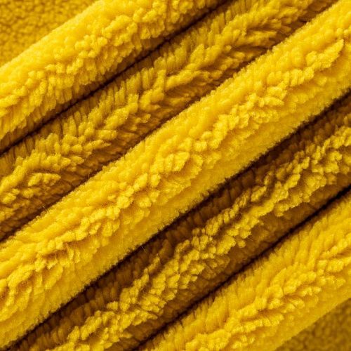 Мех искусственный К30-226 ярко-желтый однотонный