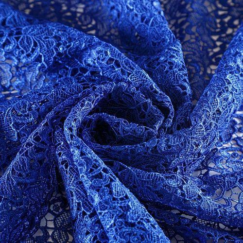 Гипюр-макраме К12-960 васильковый