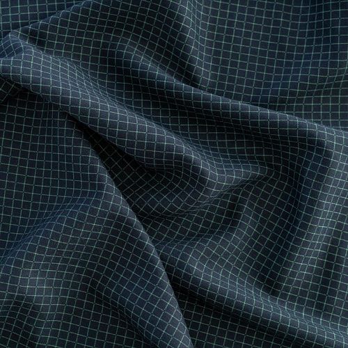 Ткань костюмная 2-х сторонняя К30-311 темно-синий