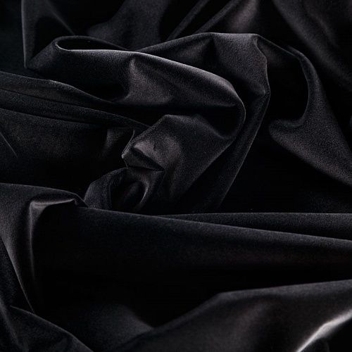 Бархат 002-05950 черно-коричневый однотонный