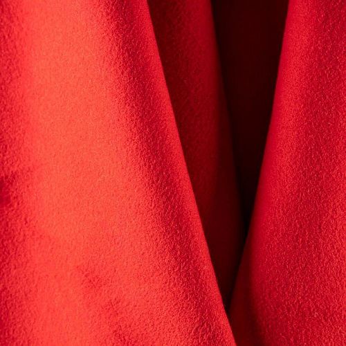 Ткань пальтовая К25-7931 рубиново-красный однотонный