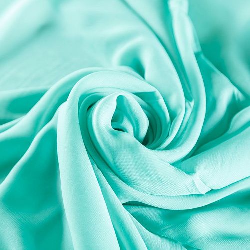 Шифон К28-711 мятный однотонный