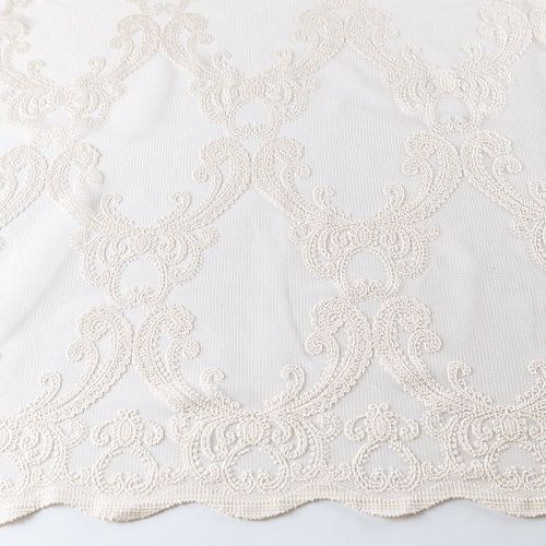 Тюль жаккардовый h-285 см 08-01-00256 бежевый