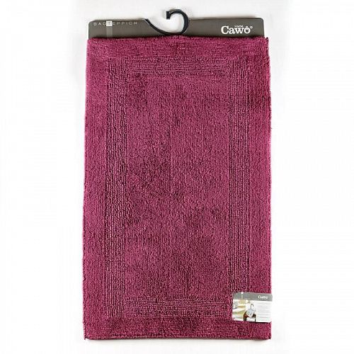 Коврик для ванной комнаты 60х100 см CAWO UNI 1000-815 сливовый