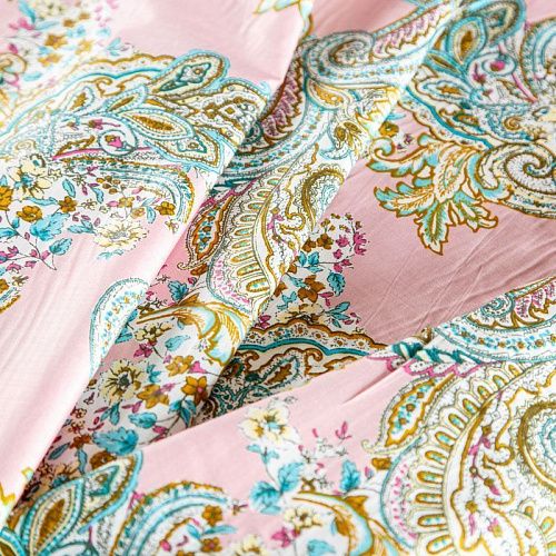 Хлопок 063-02039 бледно-розовый принтованный