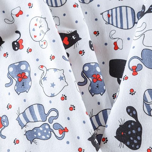 Фланель 060-09941 белый принтованный