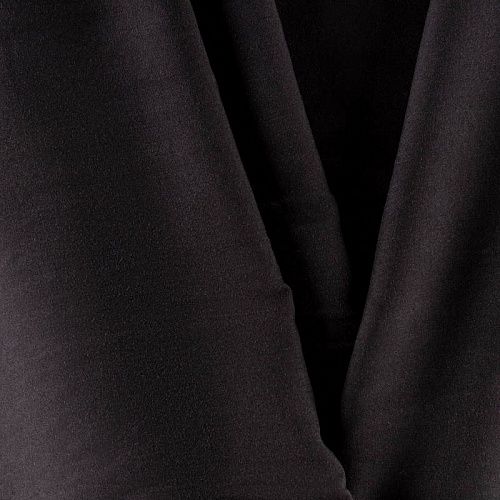 Штапель К33-271 черный однотонный