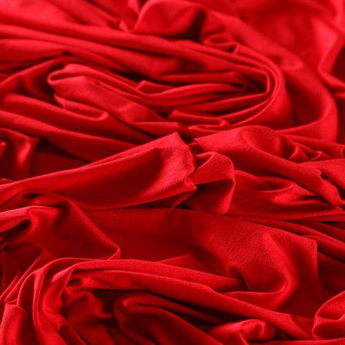 Трикотаж 056-08707 красный однотонный