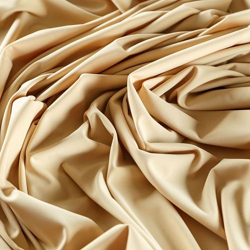 Лайкра 005-07527 жетло-бежевый однотонный