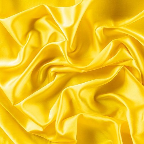 Шелк натуральный К15-1007 желтый однотонный
