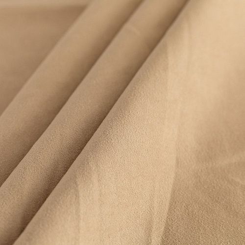 Замша портьерная h-295 см 500-02-135 бежевый однотонный