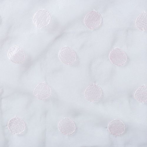 Органза с вышивкой 039-01164 выбеленный розовый