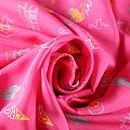 Вискоза 009-07899 ярко-розовый принтованный