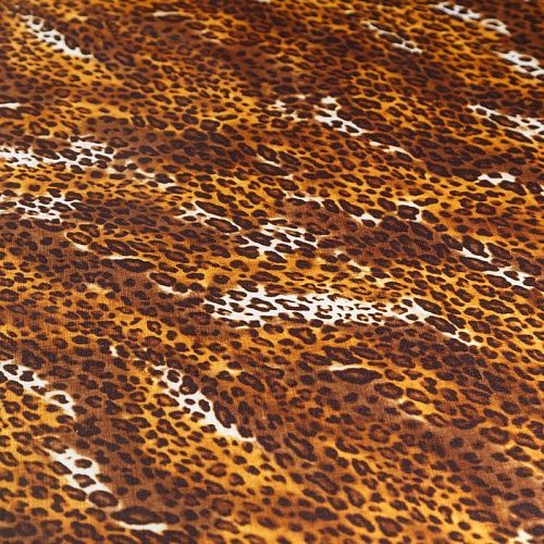 Лайкра 005-06245 желто-коричневый принтовнный