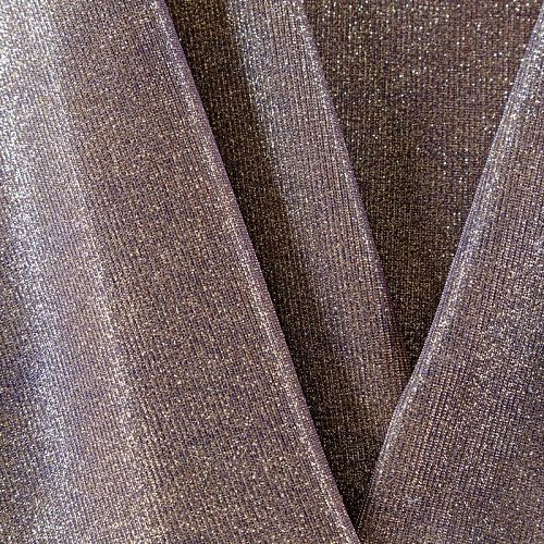 Трикотаж с люрексом 056-06045 баклажановый однотонный