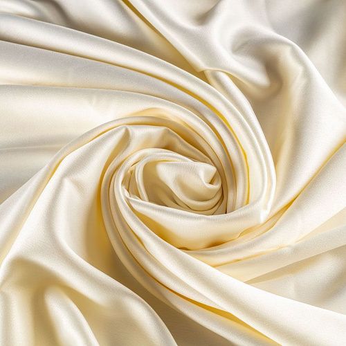 Сатин стрейч К33-754 ванильный однотонный