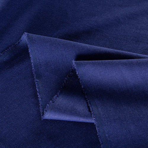 Лен-вискоза 035-21479 фиолетово-синий однотонный