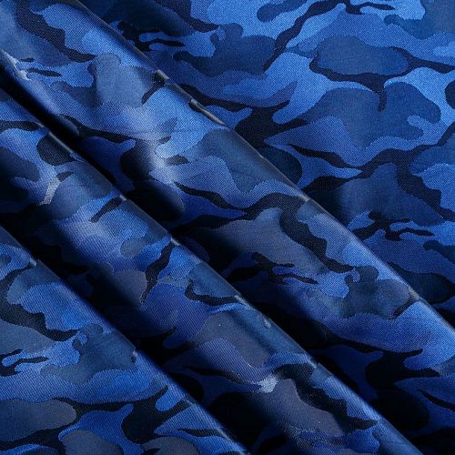 Ткань подкладочная 045-07394 синий электрик жаккардовый