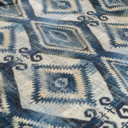 Ткань портьерная жаккард 525-02-19 индиго