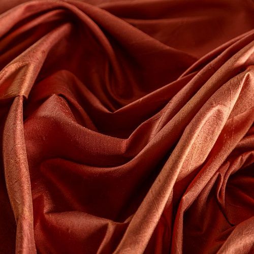 Дикий шелк 016-04832 пряный оранжевый однотонный