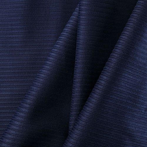 Вельвет 008-05859 темно-синий однотонный