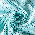 Ткань плательно-рубашечная 049-08408 светло-бирюзовый принтованный