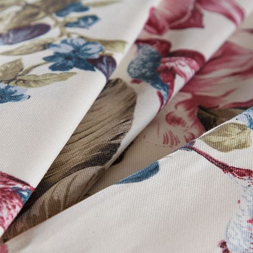 Ткань с водо- и грязеотталкивающей пропиткой 22-02-14692 молочный принтованный