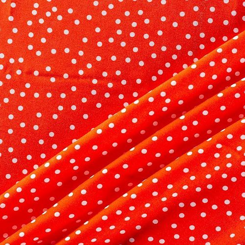 Штапель 069-01481 красный принтованный