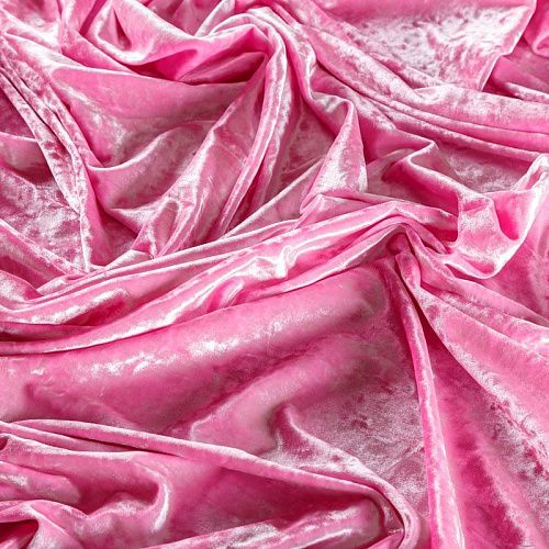 Бархат 002-04449 розовый однотонный