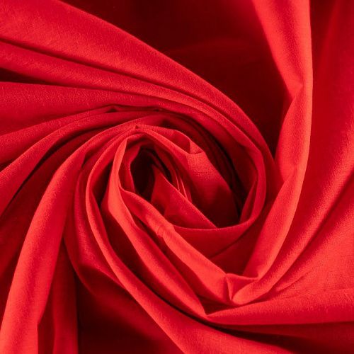 Хлопок-вуаль К28-411 рубиново-красный однотонный