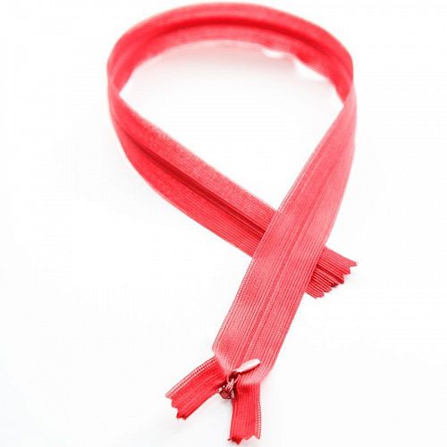 Молния спираль потайная MaxZipper 50 см №3 н/р F148 красный HP-50-148