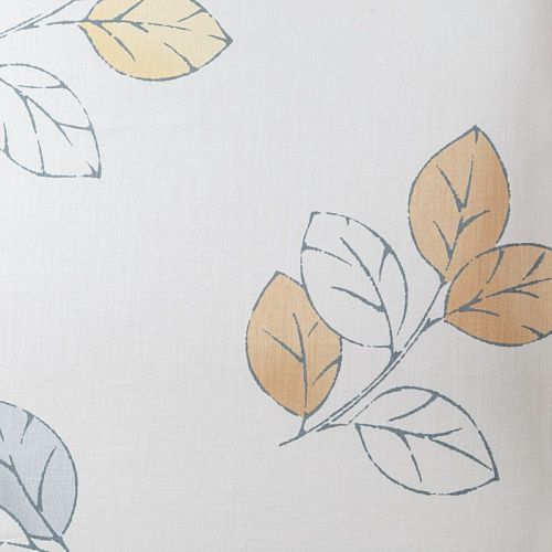 Тюль лен Т477-01-36 молочный принтованный