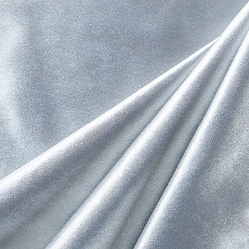 Атлас ватуссо К4-651 серебристый однотонный