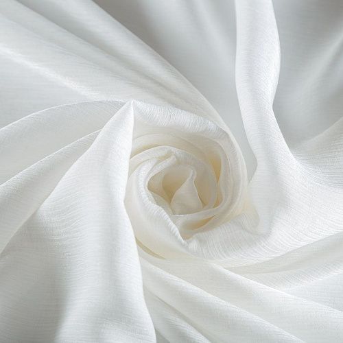 Шифон-жатка 068-07233 молочный однотонный