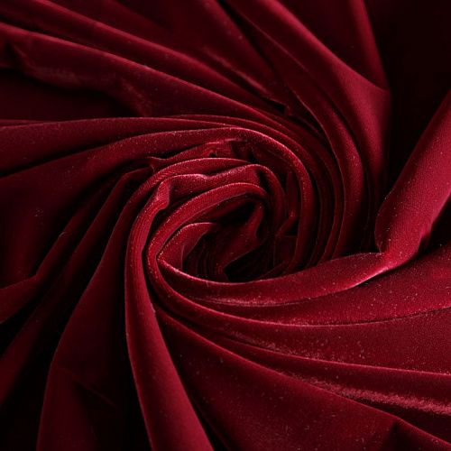 Бархат 002-04466 гранатовый однотонный