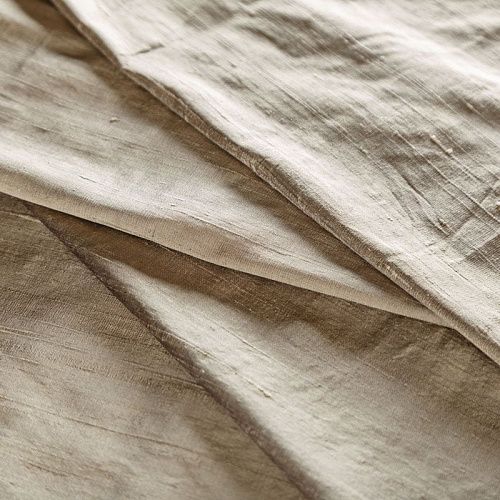 Дикий шелк 016-04831 серо-бежевый однотонный