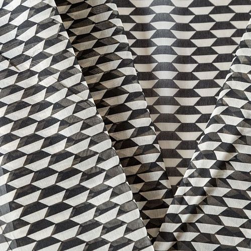 Батист 003-07821 молочный принтованный