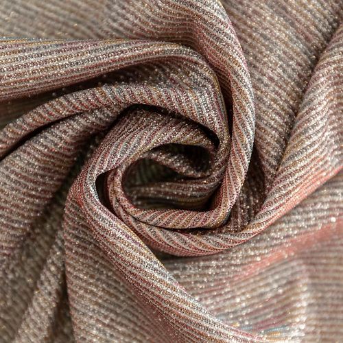 Трикотаж с напылением К33-967 розовый мультиколор