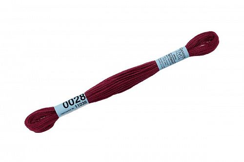 Нитки для вышивания Gamma мулине 8 м 0028 бордовый