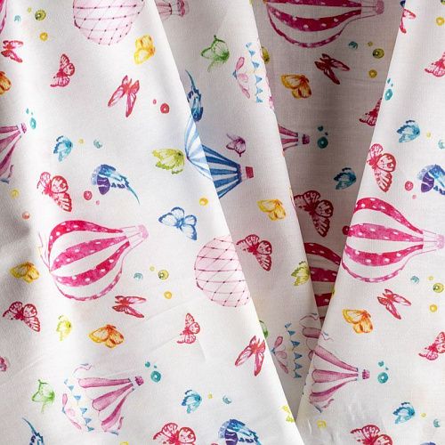 Хлопок К28-772 белый принтованный