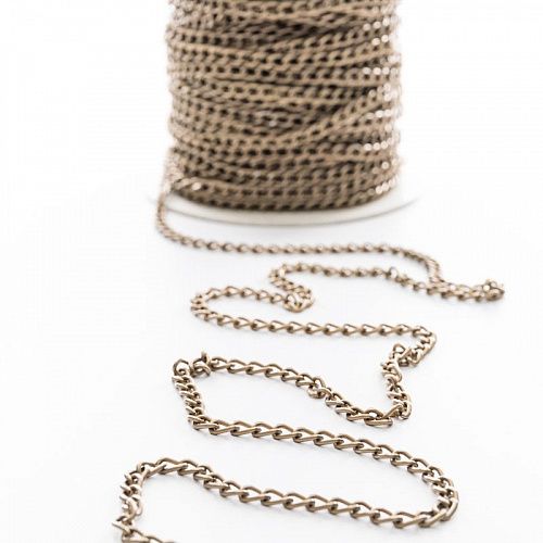 Цепь декоративная 6 мм металл 159-6-антик