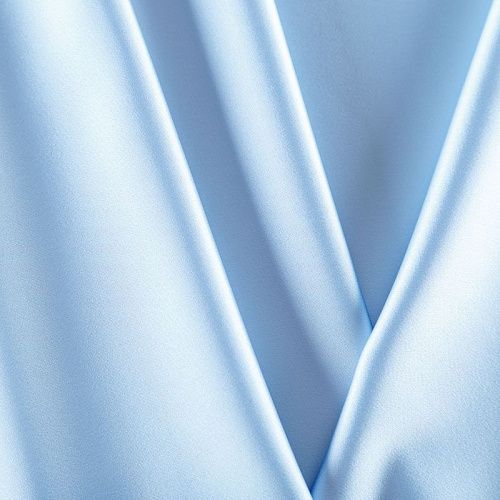 Сатин стрейч 001-07809 разбеленный голубой однотонный