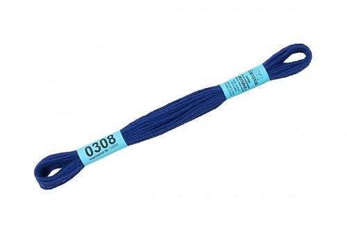 Нитки для вышивания Gamma мулине 8 м 0308 ультрамарин