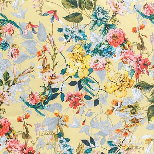 Вискоза "Лоренцо" 036-08181 светло-желтый принтованный