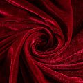 Бархат стрейч К33-518 малиново-красный однотонный